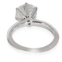 Tiffany Solitaire Engagement Ring in Platinum H VVS2 2.15 CTW