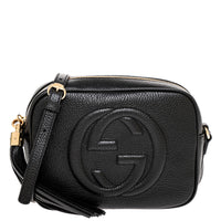 Black Pebbled Calfskin Soho Disco Crossbody