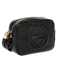 Black Pebbled Calfskin Soho Disco Crossbody