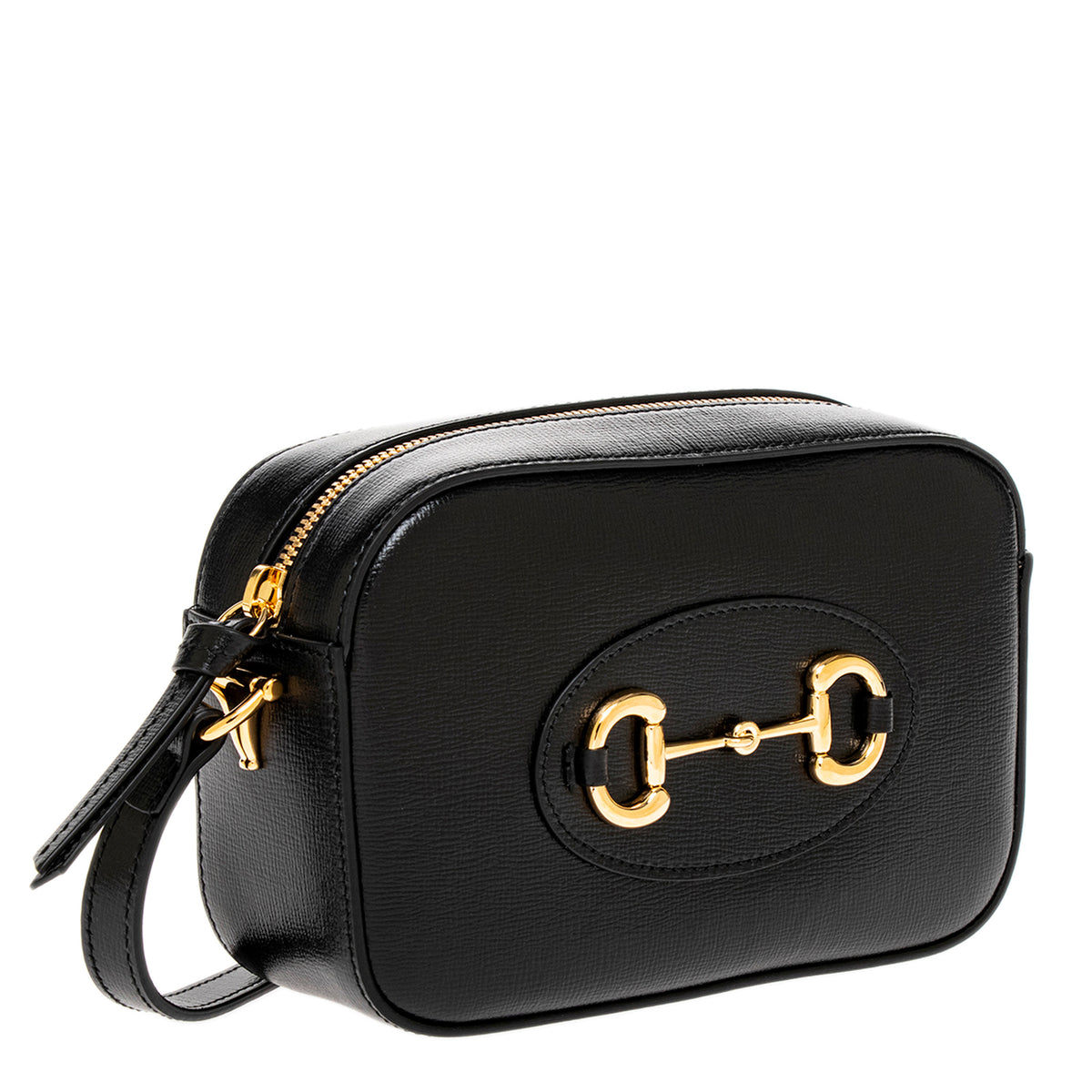 Black Leather Mini Horsebit 1955 Crossbody