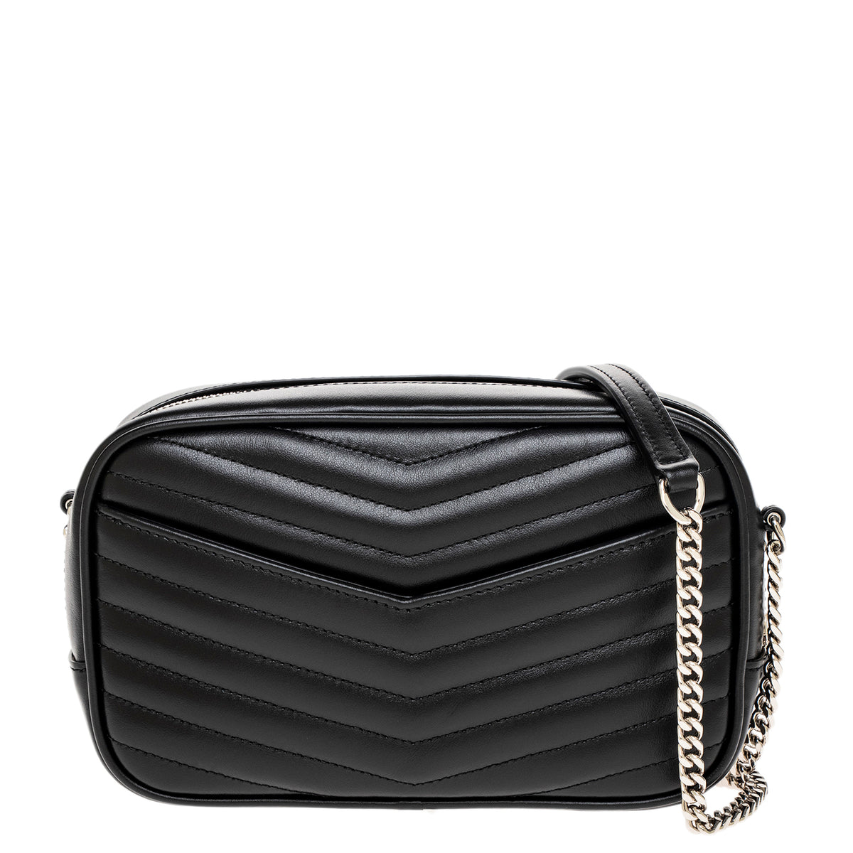 Black Quilted Leather Mini Lou