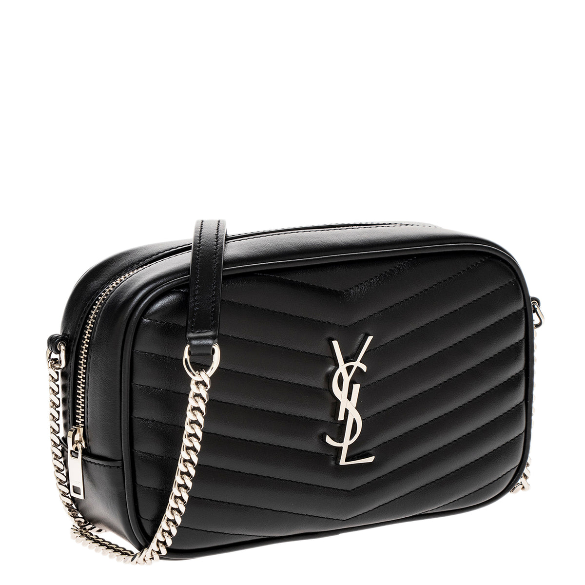 Black Quilted Leather Mini Lou