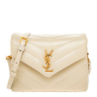 Ivory Matelasse Leather Toy Loulou