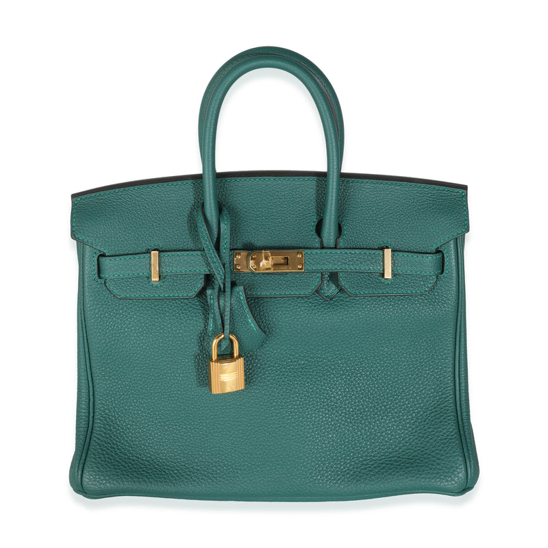 Malachite Togo Birkin 25 GHW