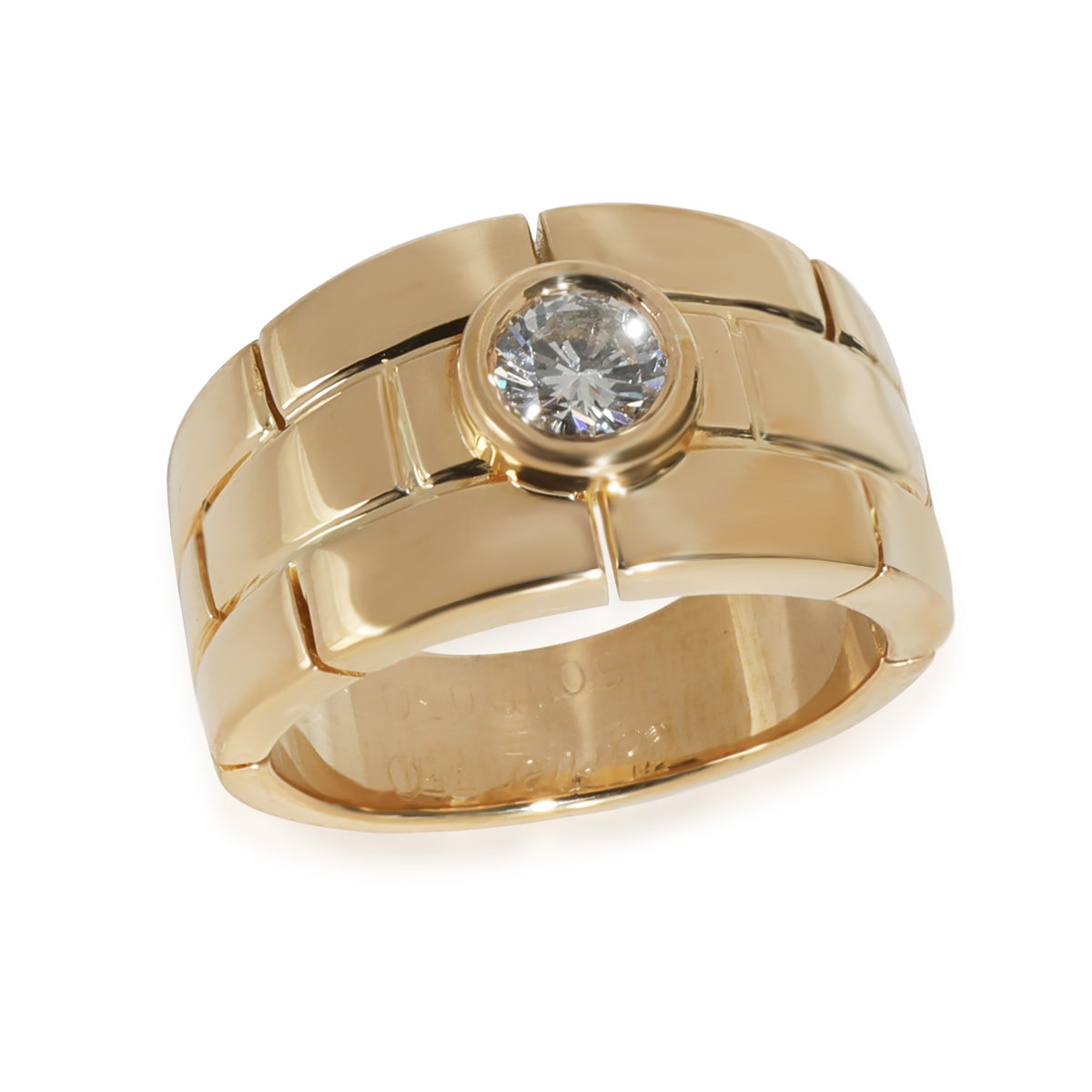 Vintage Yellow Gold Panthere Solitaire Ring, 1/4 Ctw.