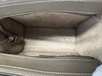 Taupe Drummed Calfskin Nano Luggage