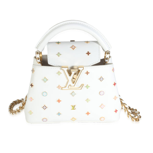 Louis Vuitton x TM White Taurillon Mini Capucines | myGemma | Item