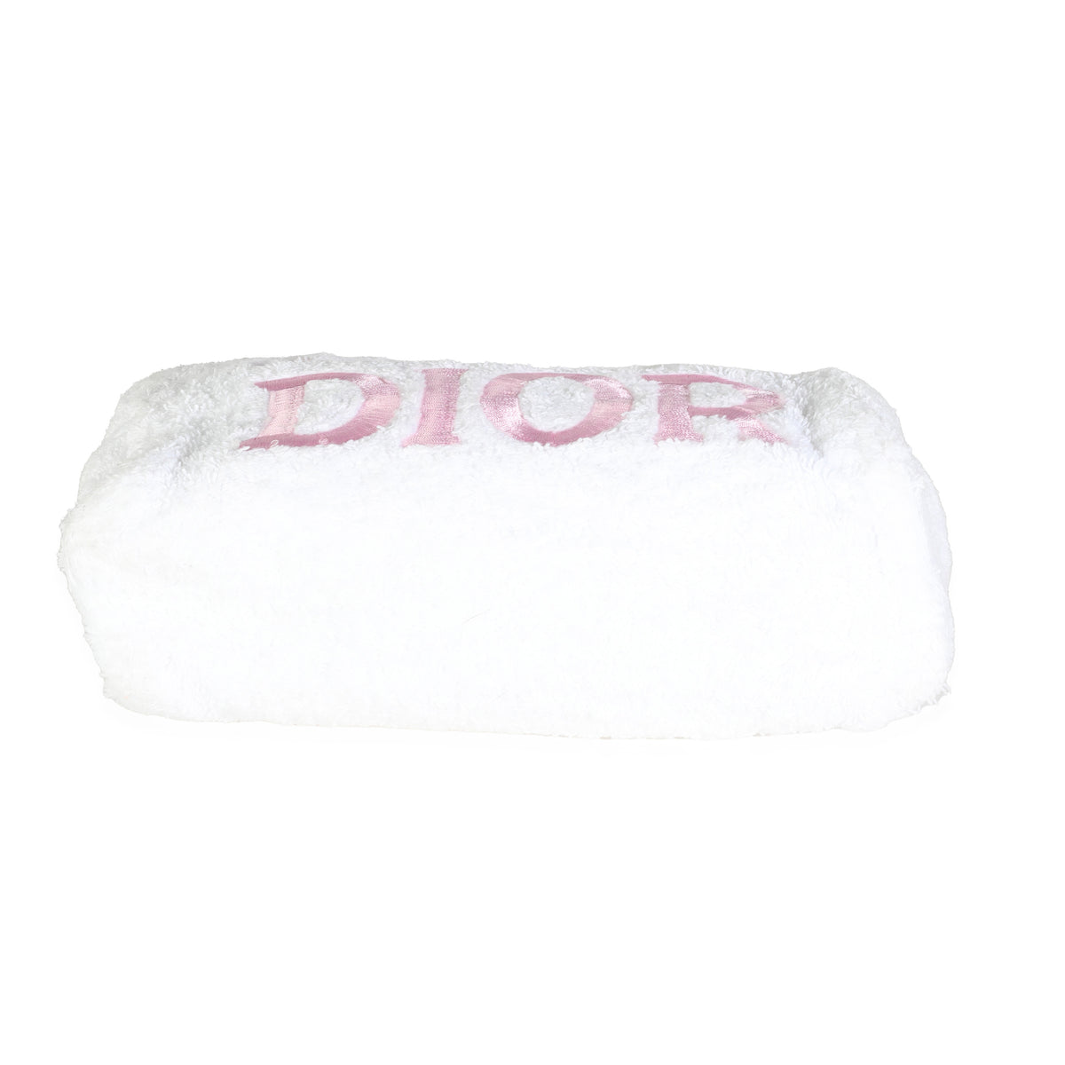 Vintage White Terry Cloth Mini JAdior Bowler Bag