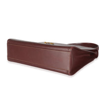Burgundy Leather Must De Cartier Top Handle Bag