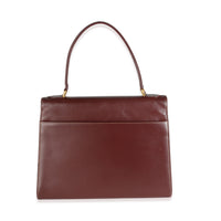 Burgundy Leather Must De Cartier Top Handle Bag
