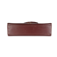 Burgundy Leather Must De Cartier Top Handle Bag