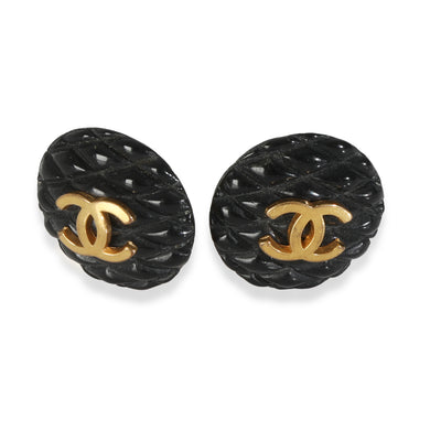 Vintage 1993 CC Button Earring