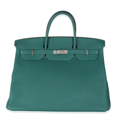 Malachite Togo Birkin 40 PHW