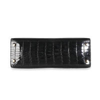 Vintage Black Porosus Crocodile Sellier Kelly 32 GHW