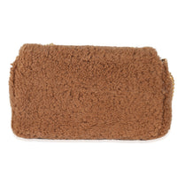 Caramello Shearling Lambskin Midi Chain Baguette