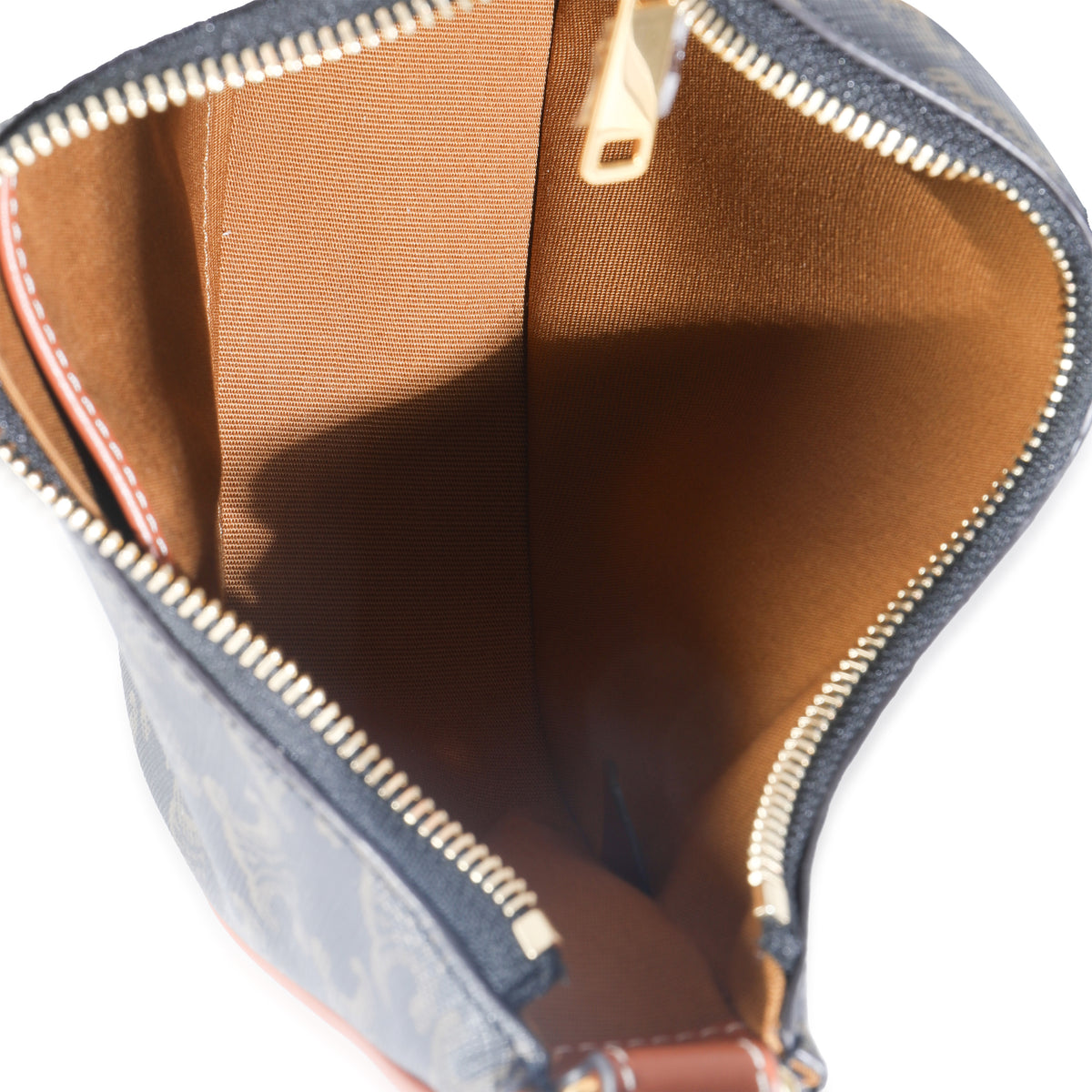 Tan Calfskin Triomphe Canvas Ava Shoulder Bag