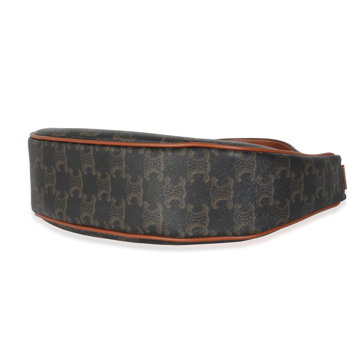 Tan Calfskin Triomphe Canvas Ava Shoulder Bag