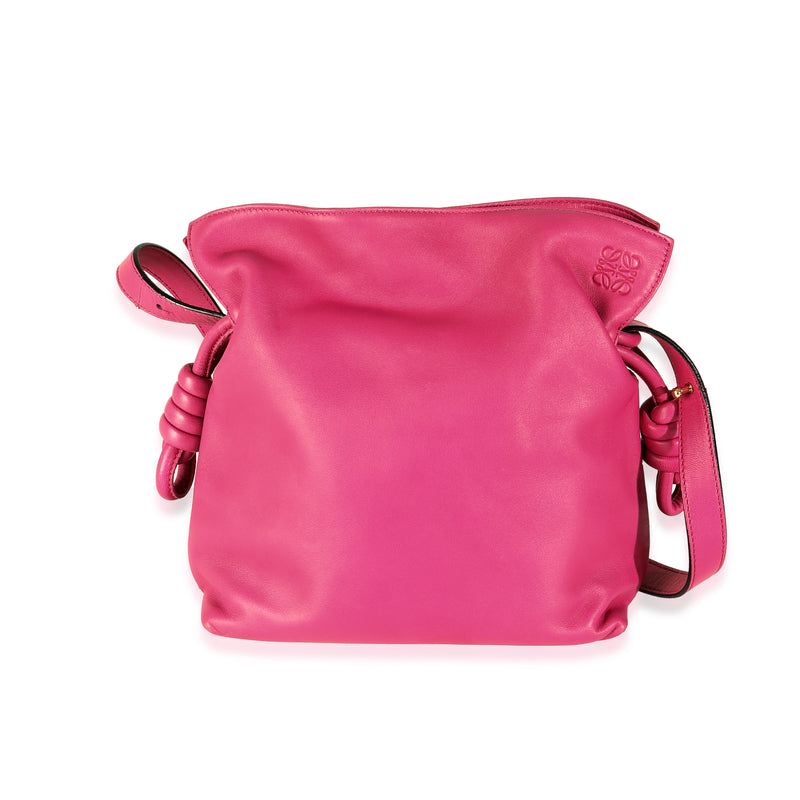 Pink Nappa Mini Flamenco Knot Clutch