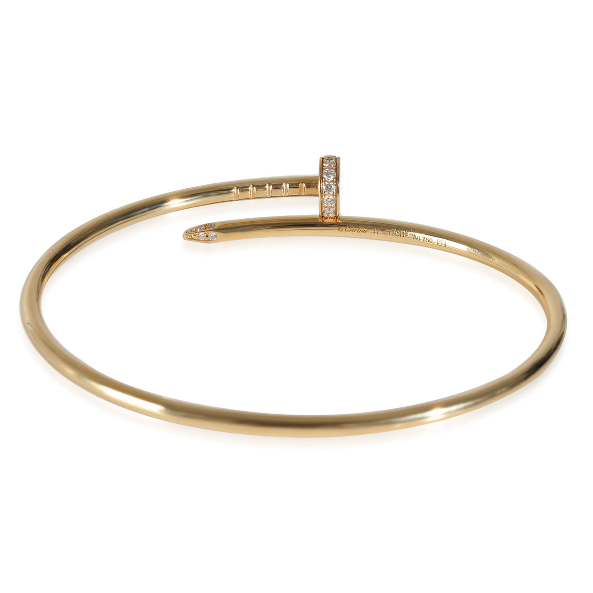 Juste Un Clou Bracelet, Small Model, Diamonds (Yellow Gold)