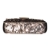 Tortora Sequin Paillettes Vitello Grace Sex And The City Baguette