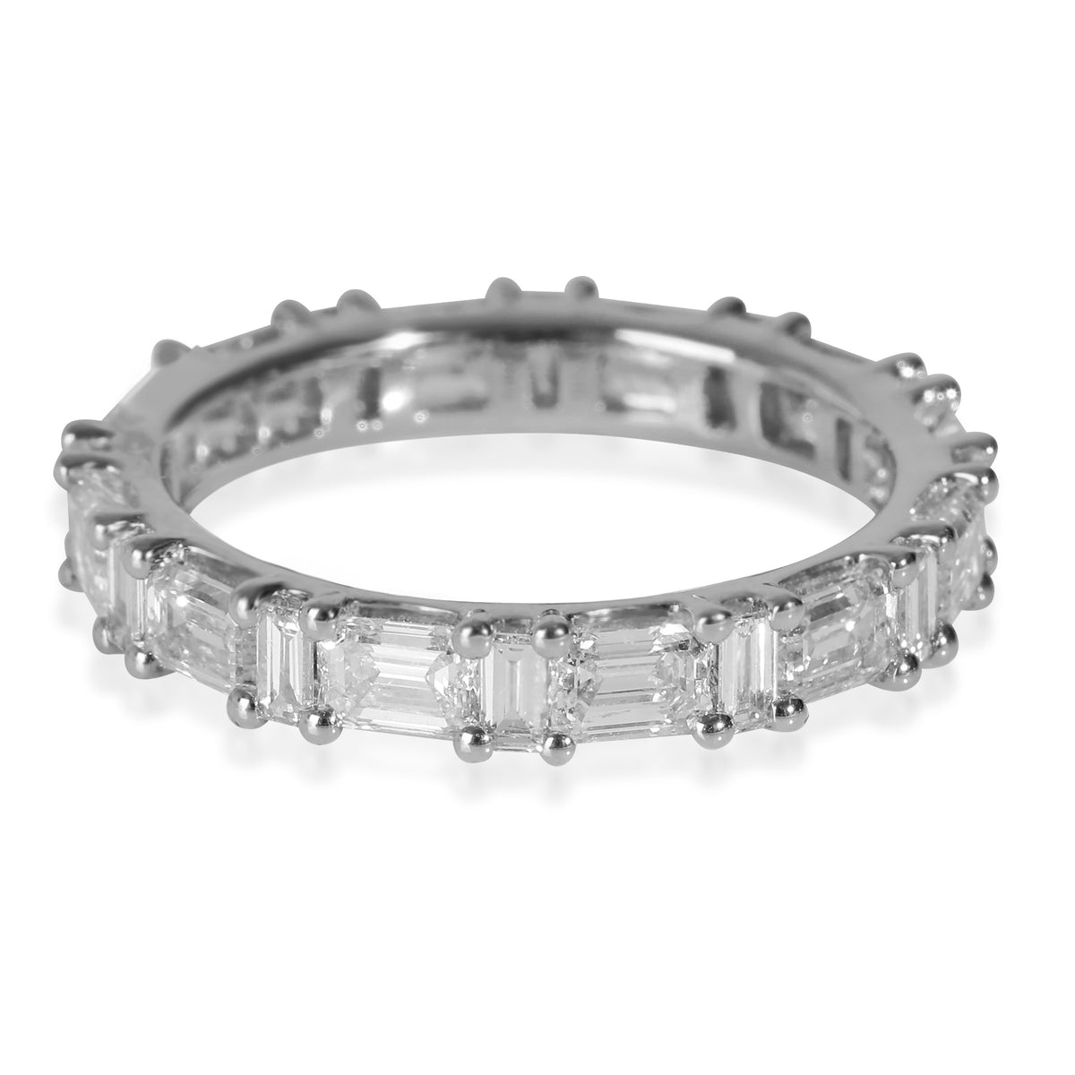 Lab-Grown Diamond Wedding Band in 14K White Gold 2.94 CTW