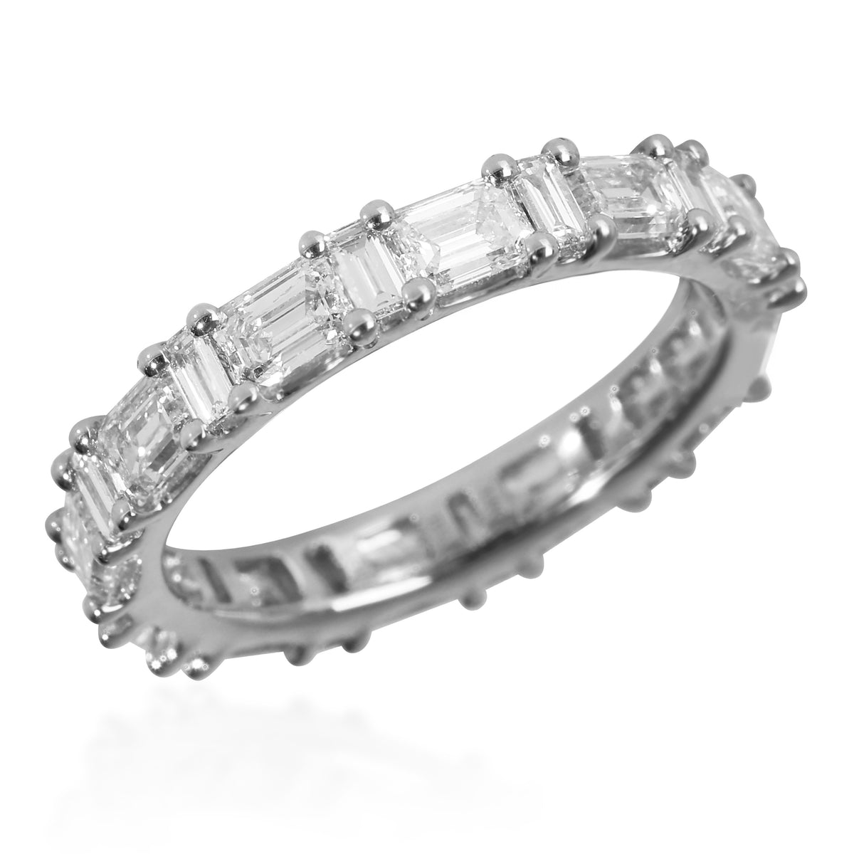 Lab-Grown Diamond Wedding Band in 14K White Gold 2.94 CTW