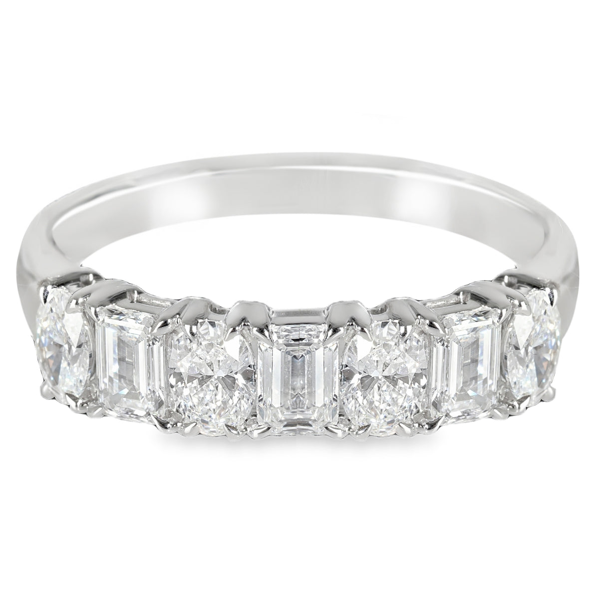 1.99 ctw White Gold Lab-Grown Diamond Wedding Band