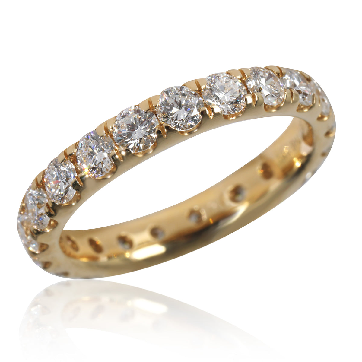 Lab-Grown Diamond Wedding Band in 14K Yellow Gold 2 CTW