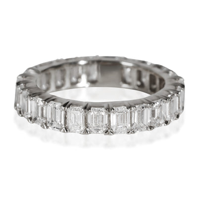 Lab-Grown Diamond Wedding Band in 14K White Gold 4 CTW