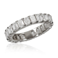 Lab-Grown Diamond Wedding Band in 14K White Gold 4 CTW