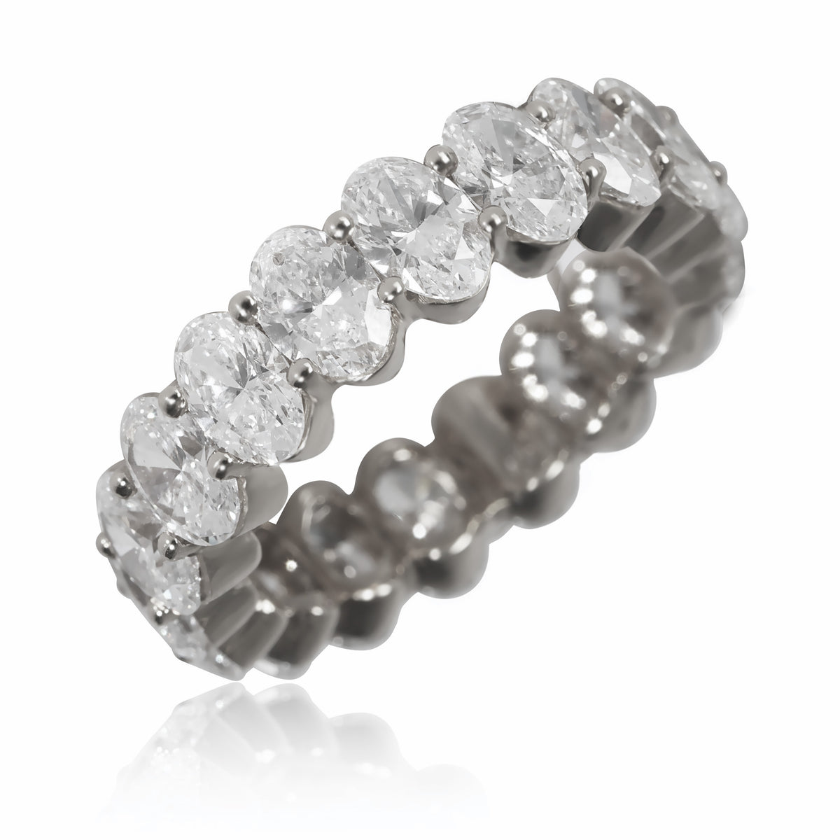 Lab-Grown Diamond Wedding Band in 14K White Gold 5 CTW