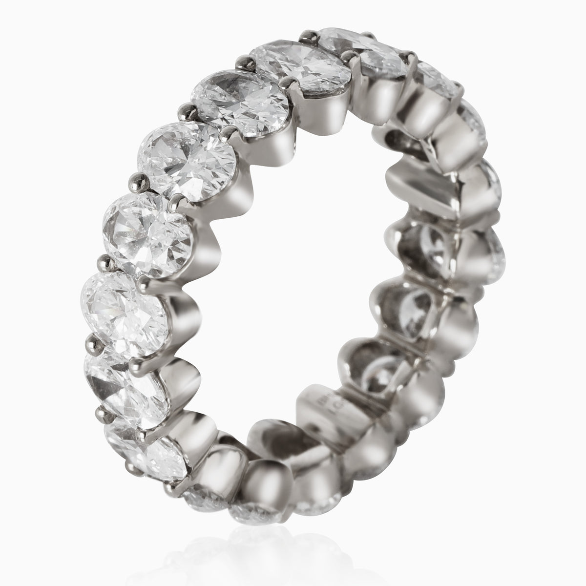 Lab-Grown Diamond Wedding Band in 14K White Gold 5 CTW