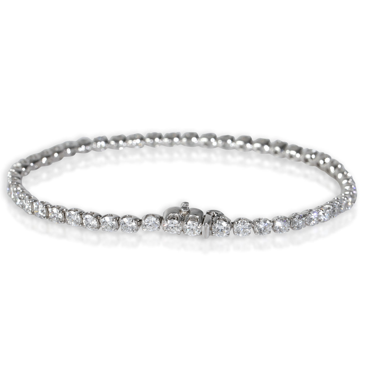 Lab-Grown Diamond Tennis Bracelet in 14K White Gold 5 CTW