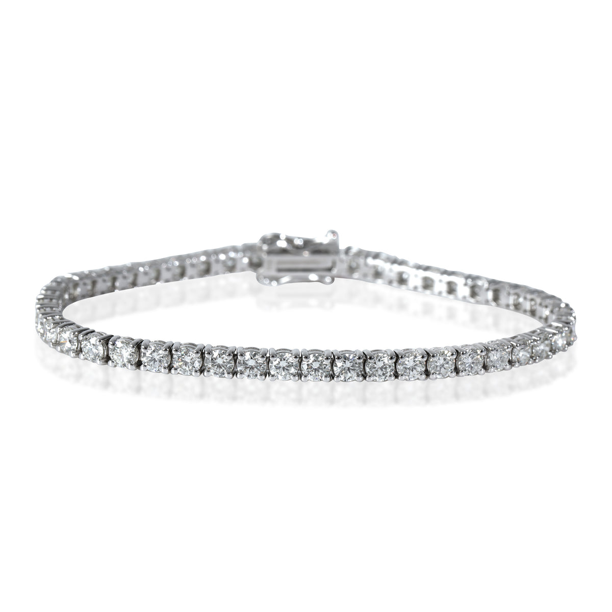 Diamond Round Tennis Bracelet in 14K White Gold (6 1/4 CTW)