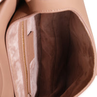 Blush Ultra Matte Calfskin Medium Saddle Bag