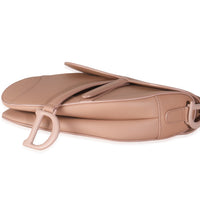 Blush Ultra Matte Calfskin Medium Saddle Bag
