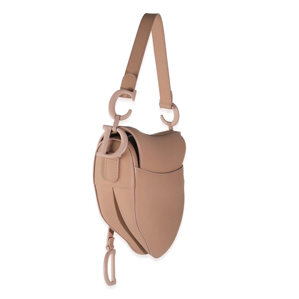 Christian Dior Blush Ultra Matte Calfskin Medium Saddle Bag