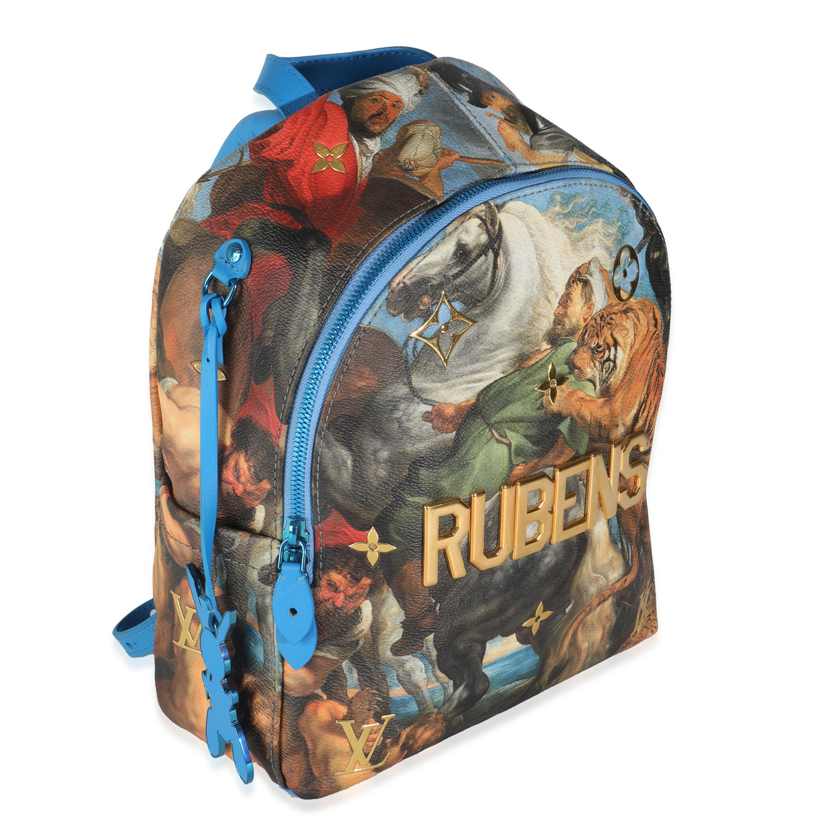 jeff koons louis vuitton backpack Louis Vuitton x Jeff Koons Multicolor Canvas Rubens Palm Springs Backpack | myGemma
