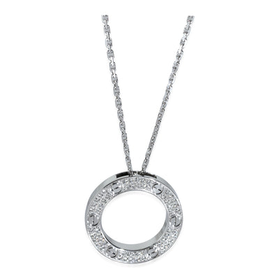 Love Necklace, Diamonds (White Gold)