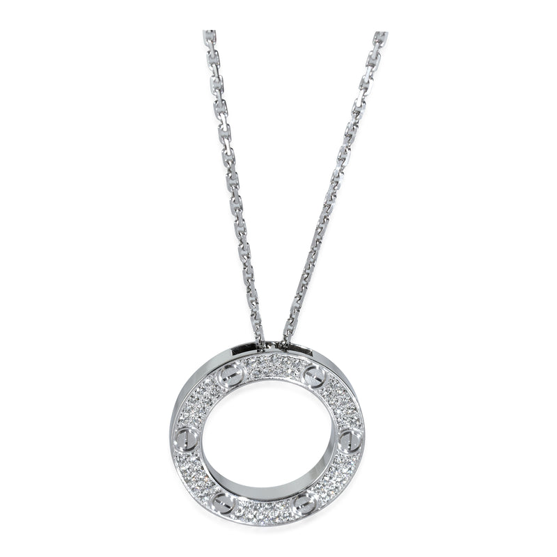Love Necklace, Diamonds (White Gold)