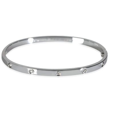 Small Model Love Bracelet, Diamonds (White Gold)