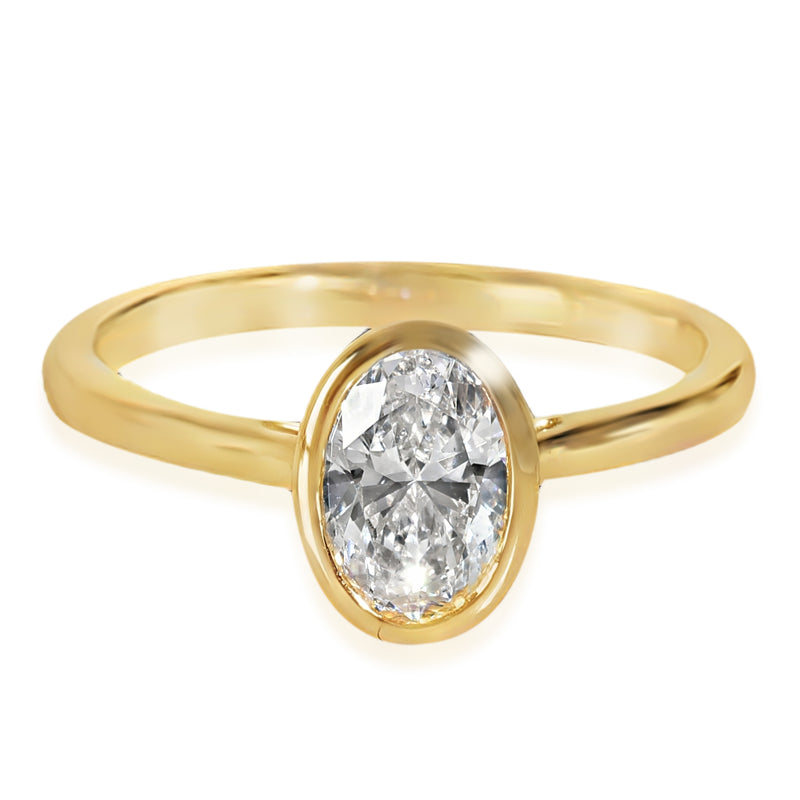 1 ctw Yellow Gold Lab-Grown Diamond Ring