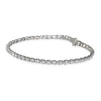 Lab-Grown Shared Prong Diamond Tennis Bracelet in 14K White Gold 4 CTW