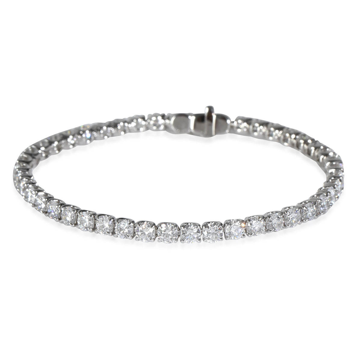 Lab-Grown Diamond Tennis Bracelet in 14K White Gold 9 CTW