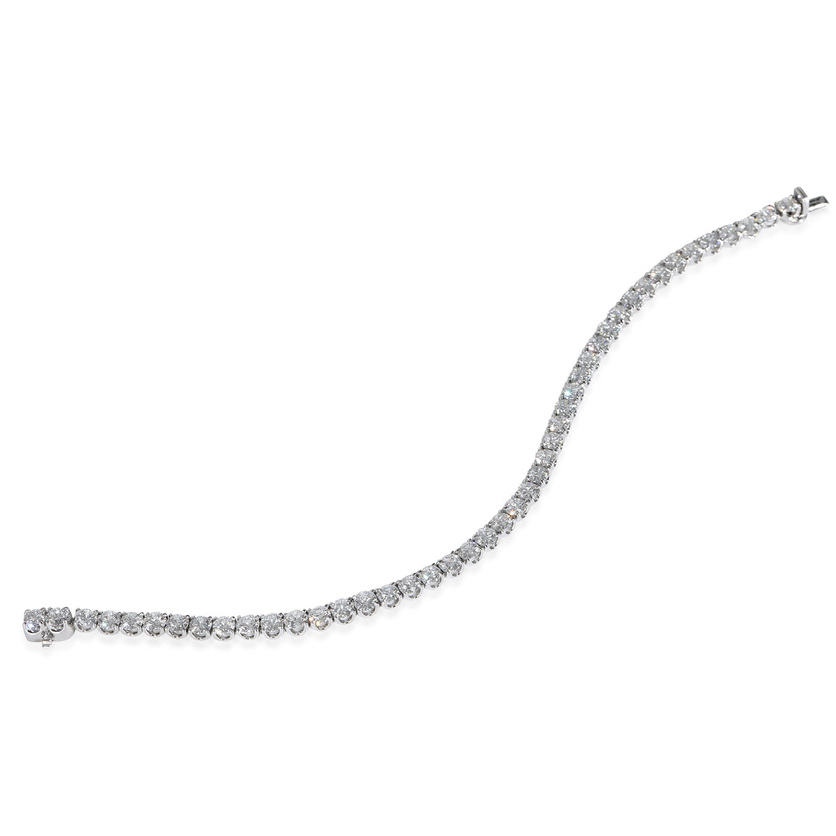 Lab-Grown Diamond Tennis Bracelet in 14K White Gold 9 CTW