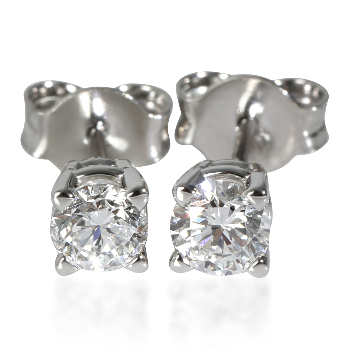Lab-Grown Diamond Stud Earrings in 18K White Gold 0.50 CTW