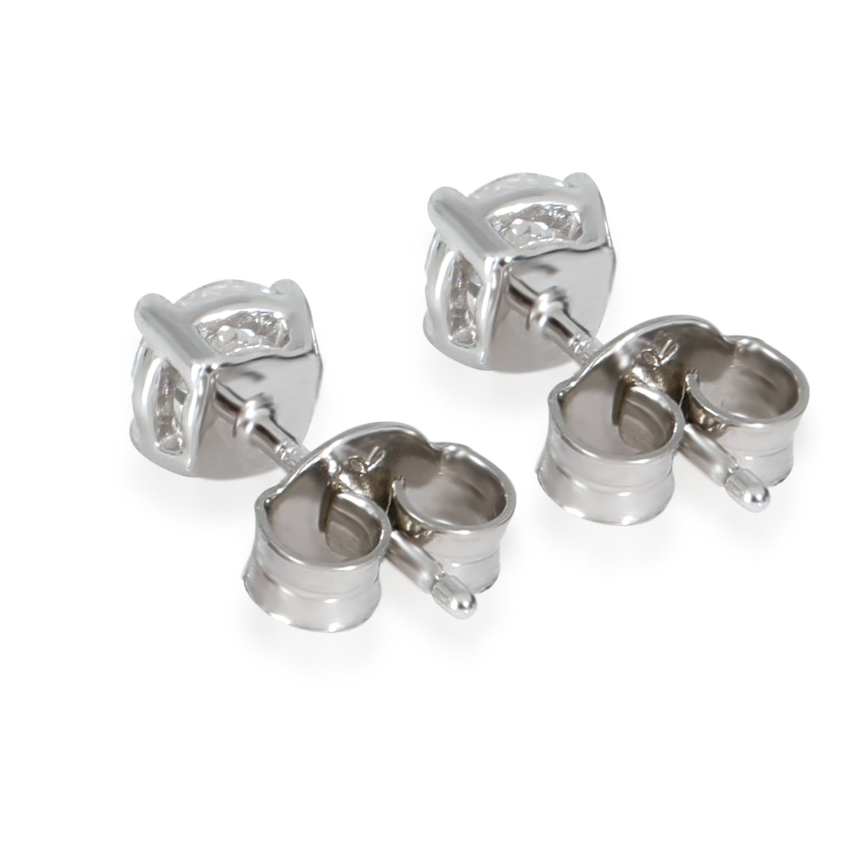 Lab-Grown Diamond Stud Earrings in 18K White Gold 0.75 CTW