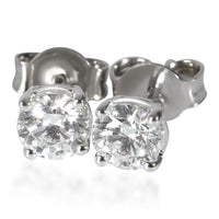 Lab-Grown Diamond Stud Earrings in 18K White Gold 0.75 CTW