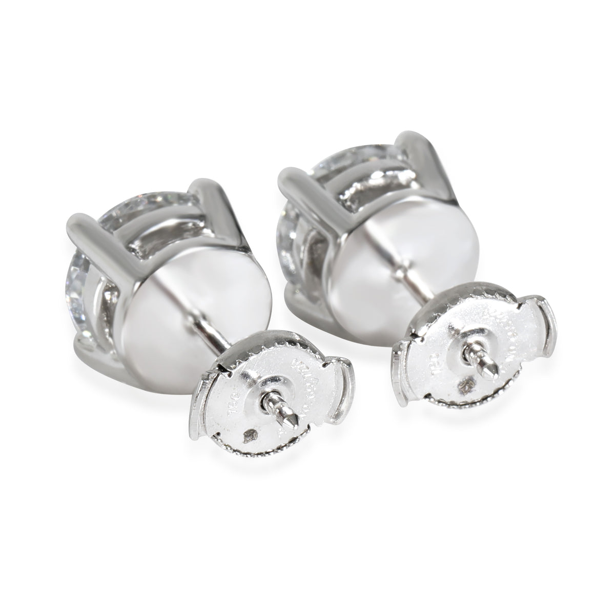Lab-Grown Diamond Earrings in 18K White Gold 4 CTW