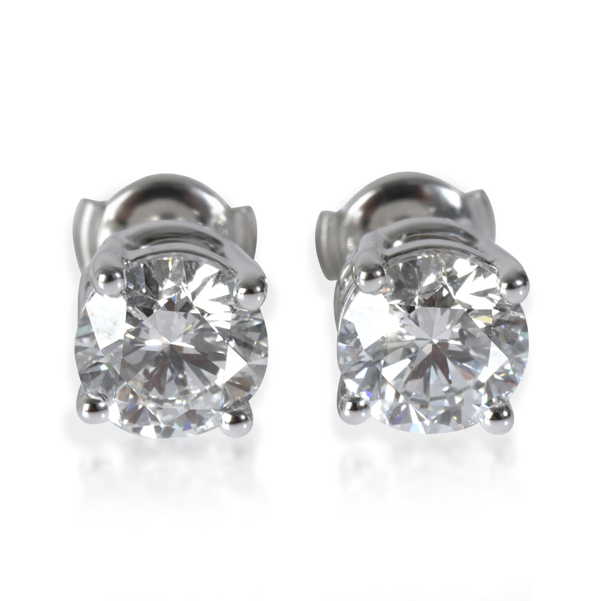 Lab-Grown Diamond Earrings in 18K White Gold 4 CTW